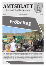 Titelseite des Amtsblattes 3/2016