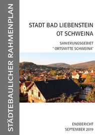 Cover des Rahmenplans Schweina zeigt Panorama von Schweina