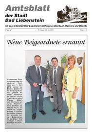 Titelseite des Amtsblattes 5/2013