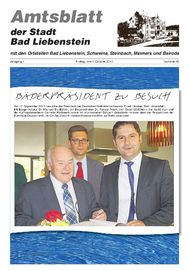 Titelseite des Amtsblattes 10/2013